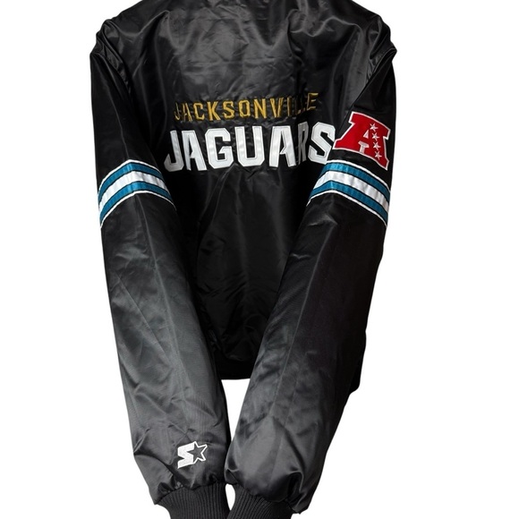 Vtg Starter Jacksonville Jaguars NFL Football Satin Starter Jacket Mens SZ XXL - Picture 6 of 13